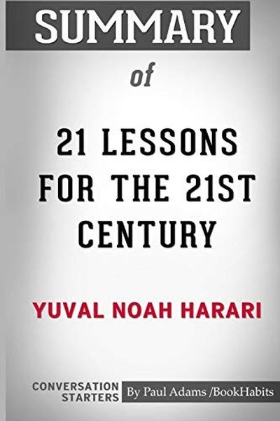 21 Lessons for the 21st Century book cover