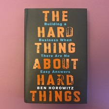 The Hard Thing About Hard Things book cover