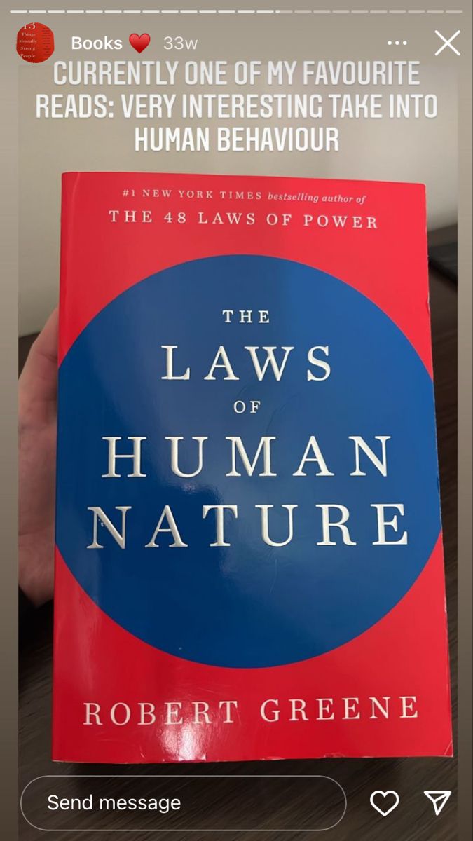 The Laws of Human Nature cover