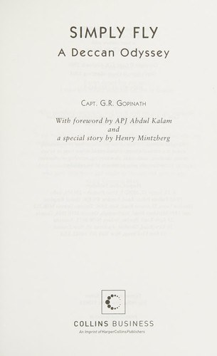 Simply Fly: A Deccan Odyssey book cover